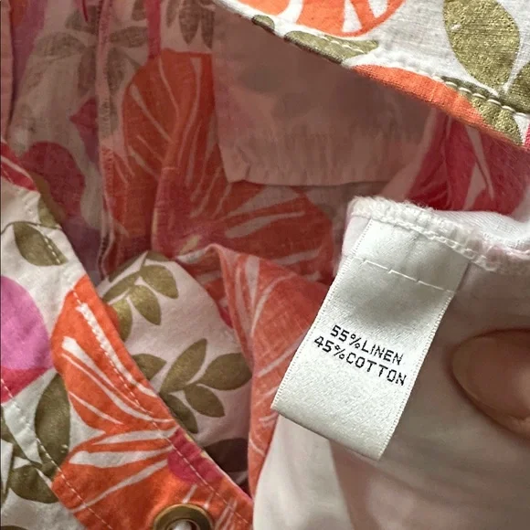 Sz 12 Lilly Pulitzer Palm Beach Fit Pants Wide Leg Linen Blend - Picture 5 of 9